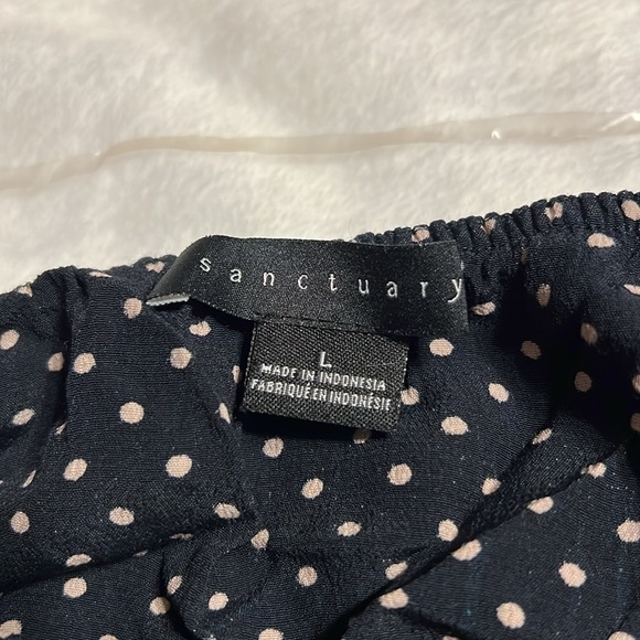 Sanctuary Gloriana Ruffle Detail Top Stitch Fix Sz L - Picture 4 of 9